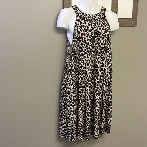 Torrid Leopard Super Soft Knit Sleeveless A-Line Flowy Sundress- Size 1=1X=14/16 - Picture 2 of 16
